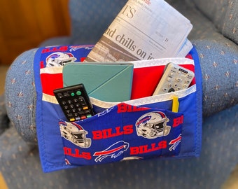 Sofa/chair caddy to support your home team; other teams by special order, add a 10 dollar upcharge.