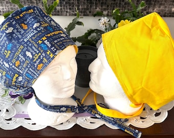 Buffalo themed / Surgical  Scrub cap / turban/ unisex / reversible