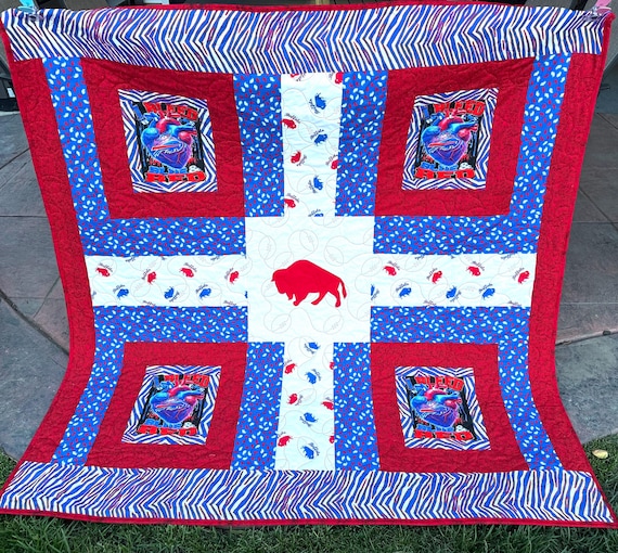 Buffalo stance HOMEMADE custom quilt 63” x 64” / ONLY ONE