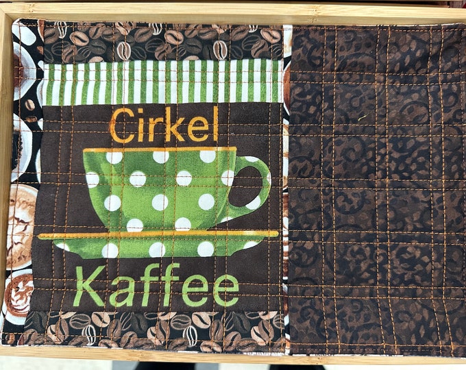 Coasters with small tray 8” x 11” / just in time for any holidays / wrap with a coffee mug and gift card