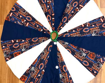 Chicago-kerstboomrok / klaar voor verzending: omkeerbaar katoen, diameter: 40 inch