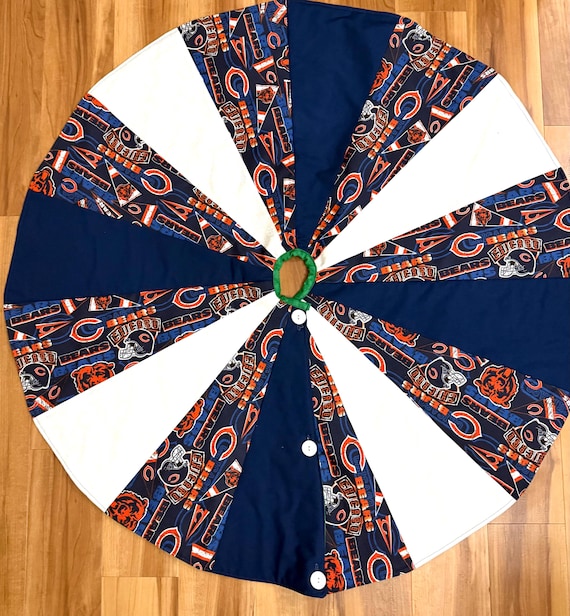 Chicago Christmas Tree Skirt / ready for shipping: Reversible Cotton 40" Diameter