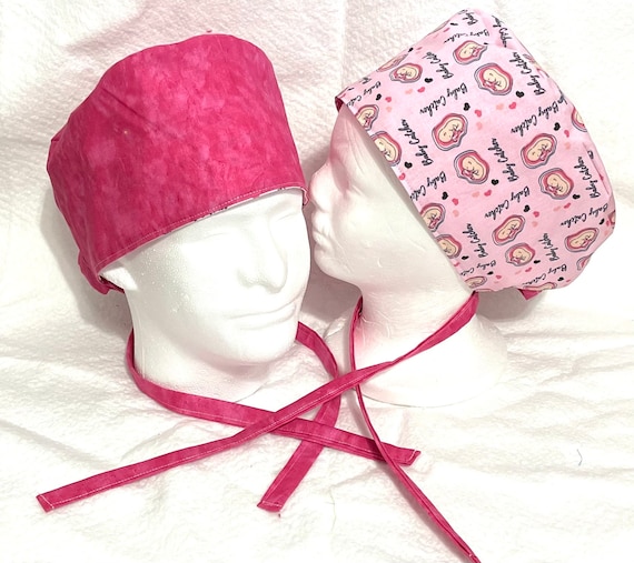 Baby catcher Surgical / Scrub cap OBGYN themed / unisex / reversible