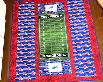 Home town teams HOMEMADE custom quilt 68” x 72”