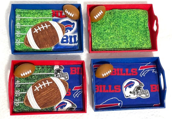 Coasters with mini tray 5.8” x 7.6”/ just in time for different holidays /a mini football included
