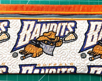 pencil case bag 7” x 11” lacrosse / buffaloes