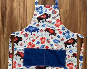 Aprons / reversible for game day or kitchen help, fall festivities, picnic