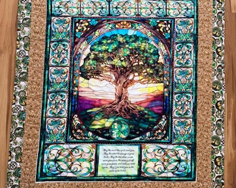 Irish Prayer / St. Patrick's Day Quilt: Irish Design (45” x 52”)