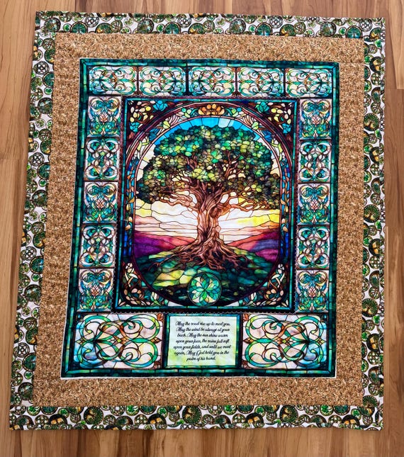 Irish Prayer / St. Patrick's Day Quilt: Irish Design (45” x 52”)