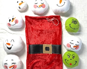 Snowball fight indoors 8 snowballs total and two meanies Great for school or office!