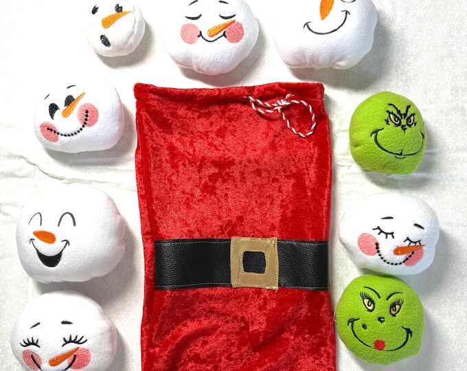 Snowball fight indoors 8 snowballs total and two meanies Great for school or office!