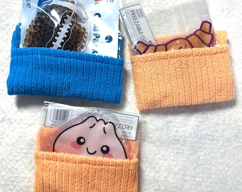 Ice packs for boo-boos ‘s Can even use ice cubes!