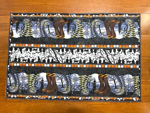 Halloween Table runner, dresser scarf, 20” x 30”