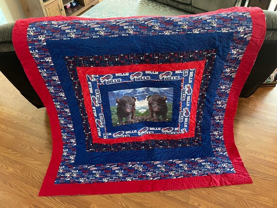 Home town teams HOMEMADE custom quilt 63” x 63” another one of a kind