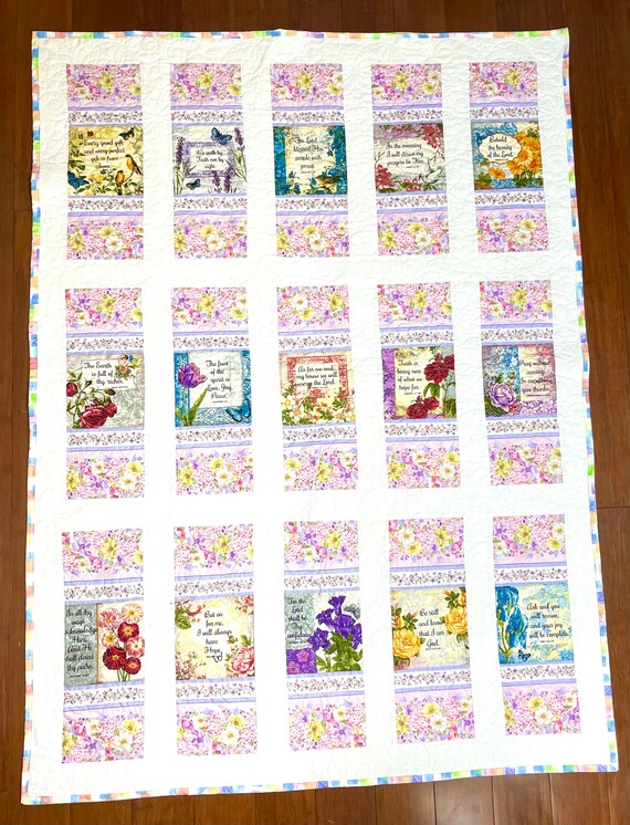 Bible verses custom homemade quilt