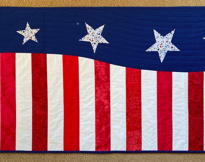 Wall hanging. 28” by 62” Flag style for door decor or long table runner