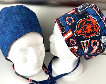 Surgical / Scrub cap / turban/unisex / buffalo / reversible custom fabric