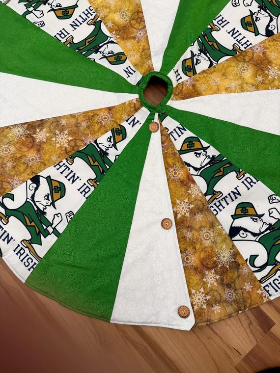 My school my team Tree Skirt: 40" Cotton Christmas Decor only 2 available