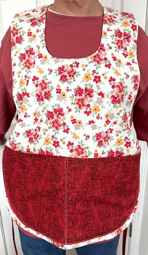 Floral apron / reversible