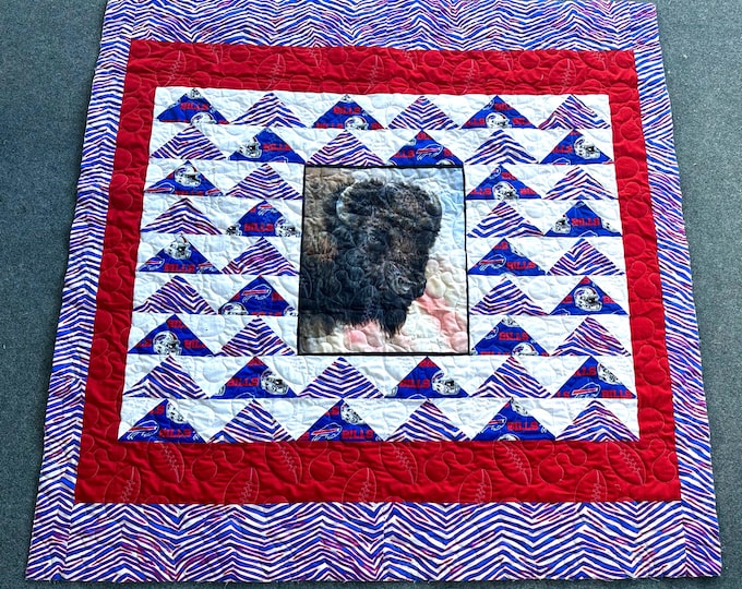 Buffalo stance HOMEMADE custom quilt 62” x 64” / ONLY ONE