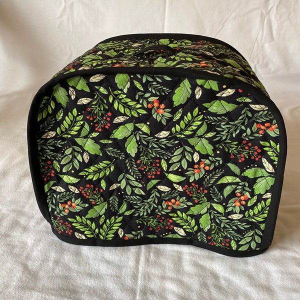 Toaster cover, 2 slice, reversible double sided quilted fabric.