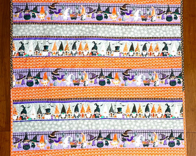 Same day shipping Halloween baby blanket, pet blanket, travel, car 42” x 50” lightweight homemade quilted blanket, one of a kind!