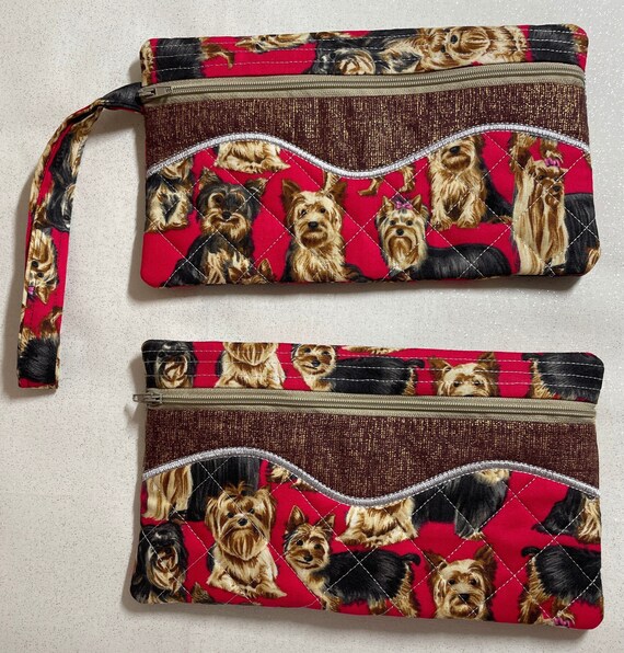 Clutch bag for dog lovers, wedding, gifts or gift cards! Makes a great wallet 5 1/2” x 9 1/2”