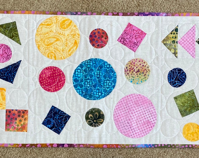 Table runner, dresser scarf, 26 by 15 inches