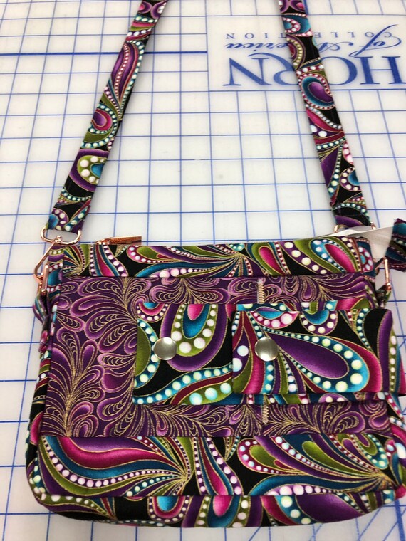 Purple shoulder bag / one of a kind