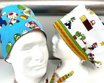 Surgical / Scrub cap / unisex / reversible