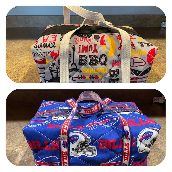 Quilted bag for Lunch or travel 5” x7” x 11” perfect!