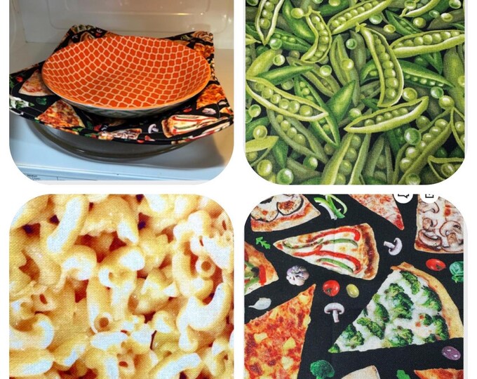 Bowl / plate warmers or cooking microwave bag 10 1/2”x 10 1/2” other fabrics!