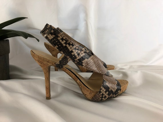 nine west cork heels