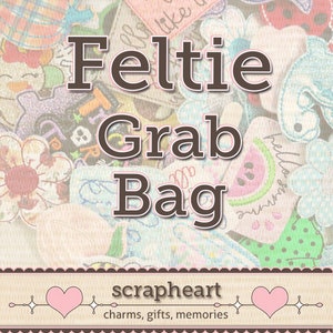 FELTIE GRAB BAG - Grab Bag of Random Felties for Crafting, Bows, Hair Bows, Planner Clips, Cards, Craft Embellishments, Scrapbooking