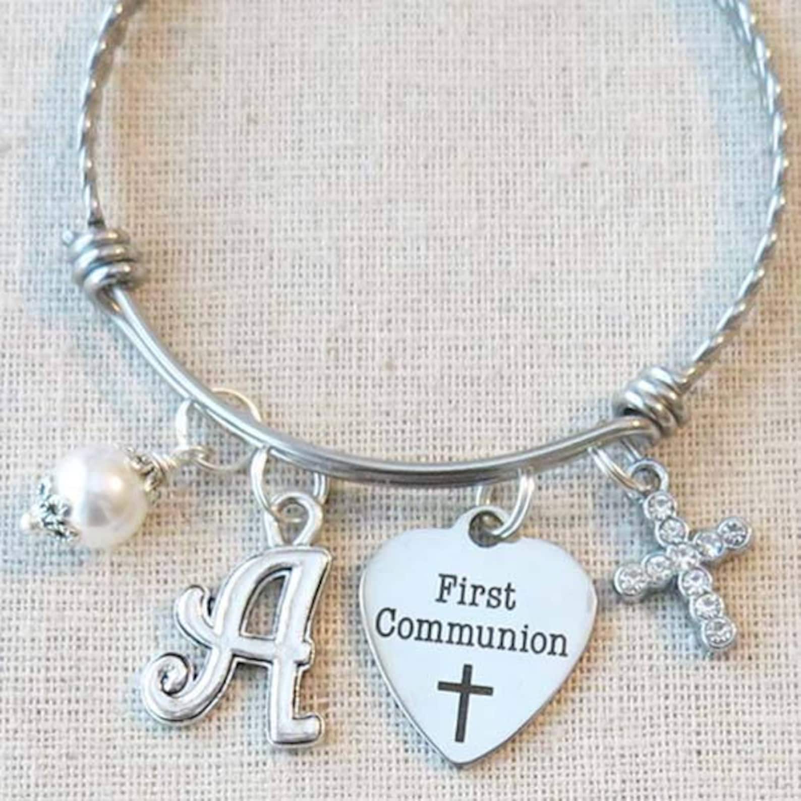 FIRST COMMUNION Bracelet Girls First Communion Gift Etsy