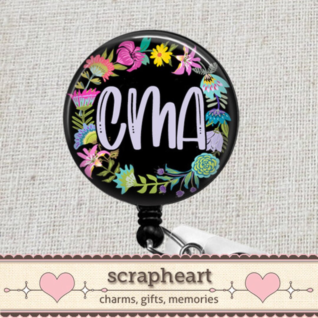 Certified Medical Assistant CMA Badge Reel, Nursing School Graduation