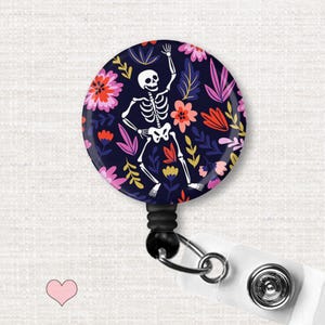 SKELETON Badge Reel, ORTHOPEDIC X-Ray Retractable Badge Reel, Radiology X-Ray Tech BONES Badge Holder Gift, Orthopedics Skeleton Badge Clip