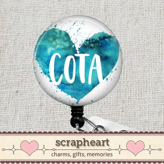 COTA Badge Reel, Occupational Therapy Assistant Badge Clip, COTA Certified  OT Assistant Badge Holder, Occupational Therapist Gift, COTA Nurse