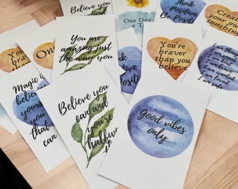 Daily Motivation Positivity Cards