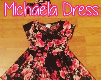The Michaela Dress: Fitted Top with Full Skater Skirt! The Perfect Dress for All Occasions! Available in Infant, Kids, Adult & Plus!