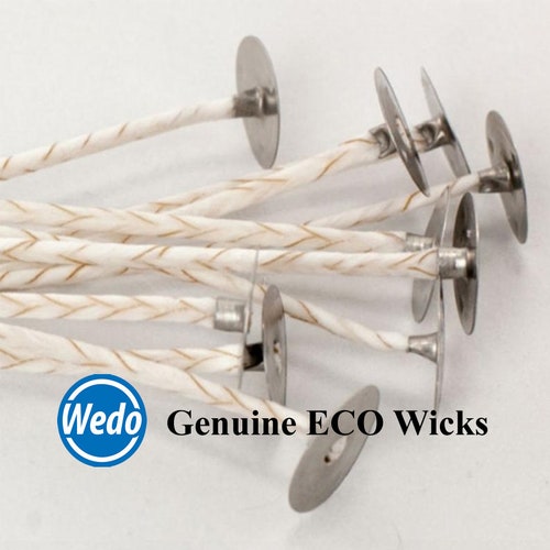 5 ECO CANDLE WICKS 10 6 Pretab set of 5 Natural Etsy
