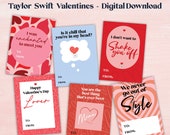 Taylor Swift Valentines Day Cards, Printable Valentine's Day Cards, Downloadable Valentines