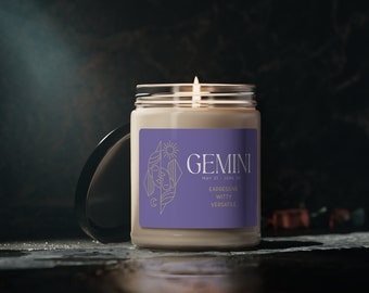 Gemini Zodiac Candle 100% Soy Astrology Gift