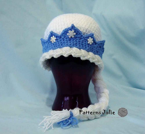 Crochet Pattern Princess Elsa Hat 4 