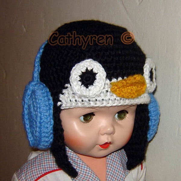 Penguin Earflaps Hat, 19" Fit Head 19-21"/Toddler/Child/teen, Shipping within US Only