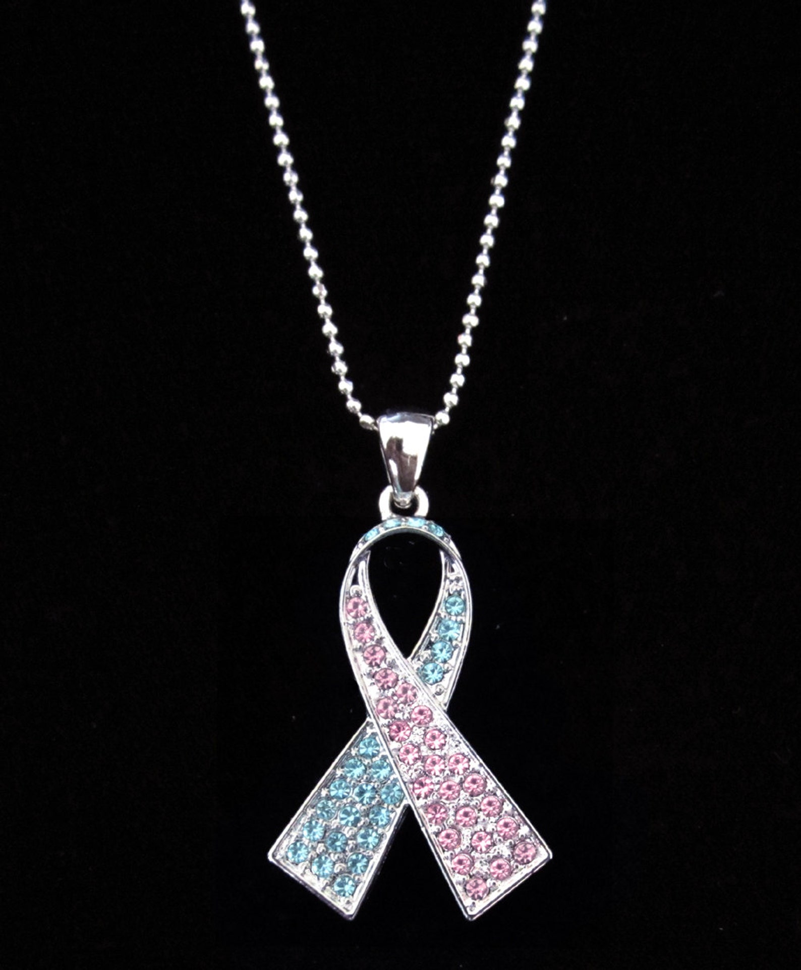 Light Blue Light Pink Ribbon Bow Pregnancy Infant Loss Etsy