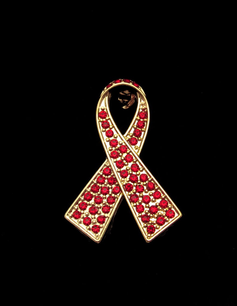 HOOLRZI Broche épinglette Ruban Rouge épinglette Tuberculose