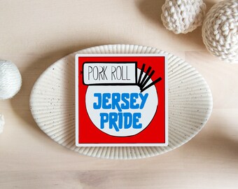 Jersey Pride Pork Roll Package Sticker - New Jersey Pride Tumbler Sticker - I Love New Jersey Laptop Sticker - Jersey Girl Gift