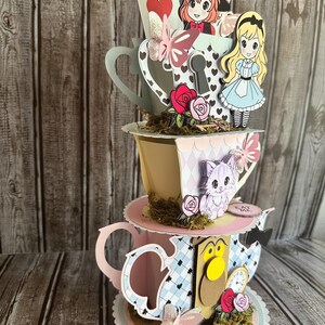 Alice in Wonderland Teacup Centerpiece: Birthday Party Decor - Etsy