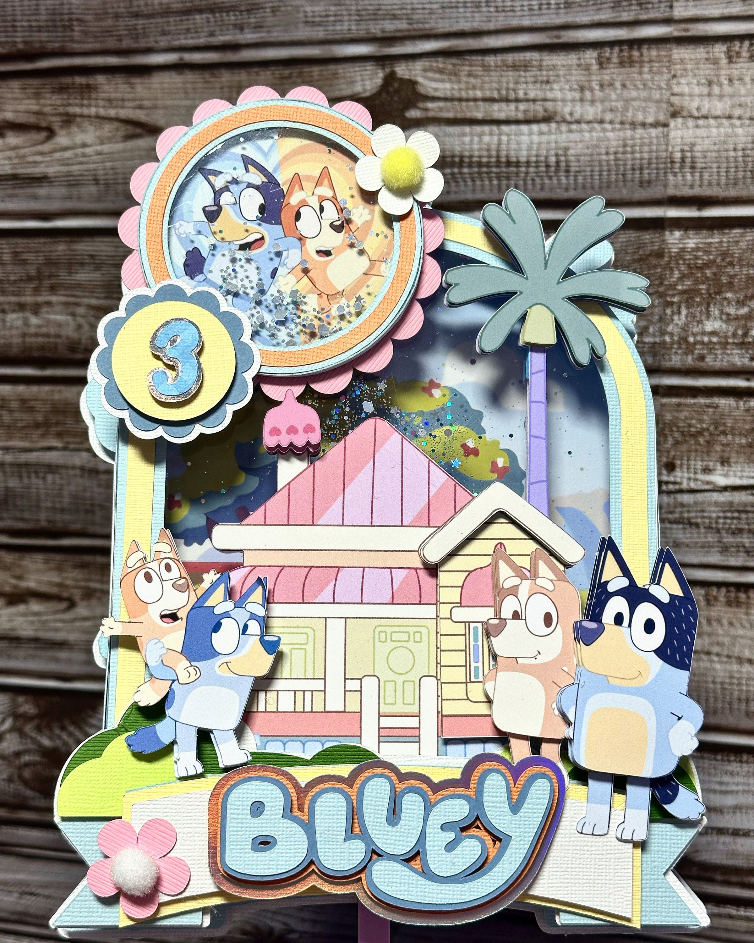 Bluey cake topper